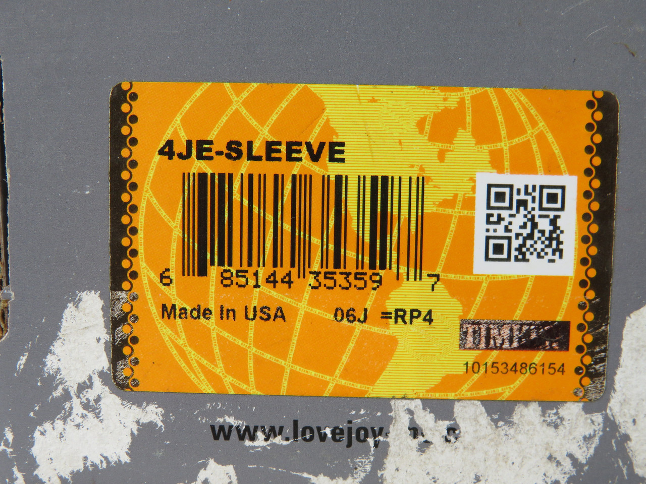 Lovejoy 4JE-SLEEVE EPDM Endurance S-Flex Coupling 2.31" OD 1.25" L DMG'D BOX NEW