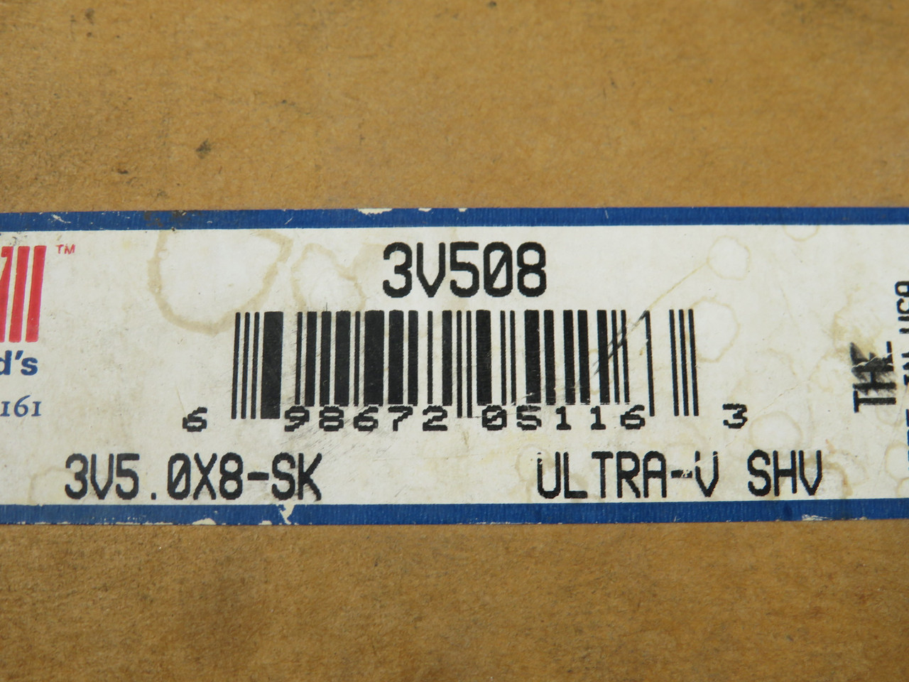 TB Wood's 3V508 3V5.0X8-SK V-Belt Sheave 2-5/8" Bore SK Bushing SHELF WEAR NEW