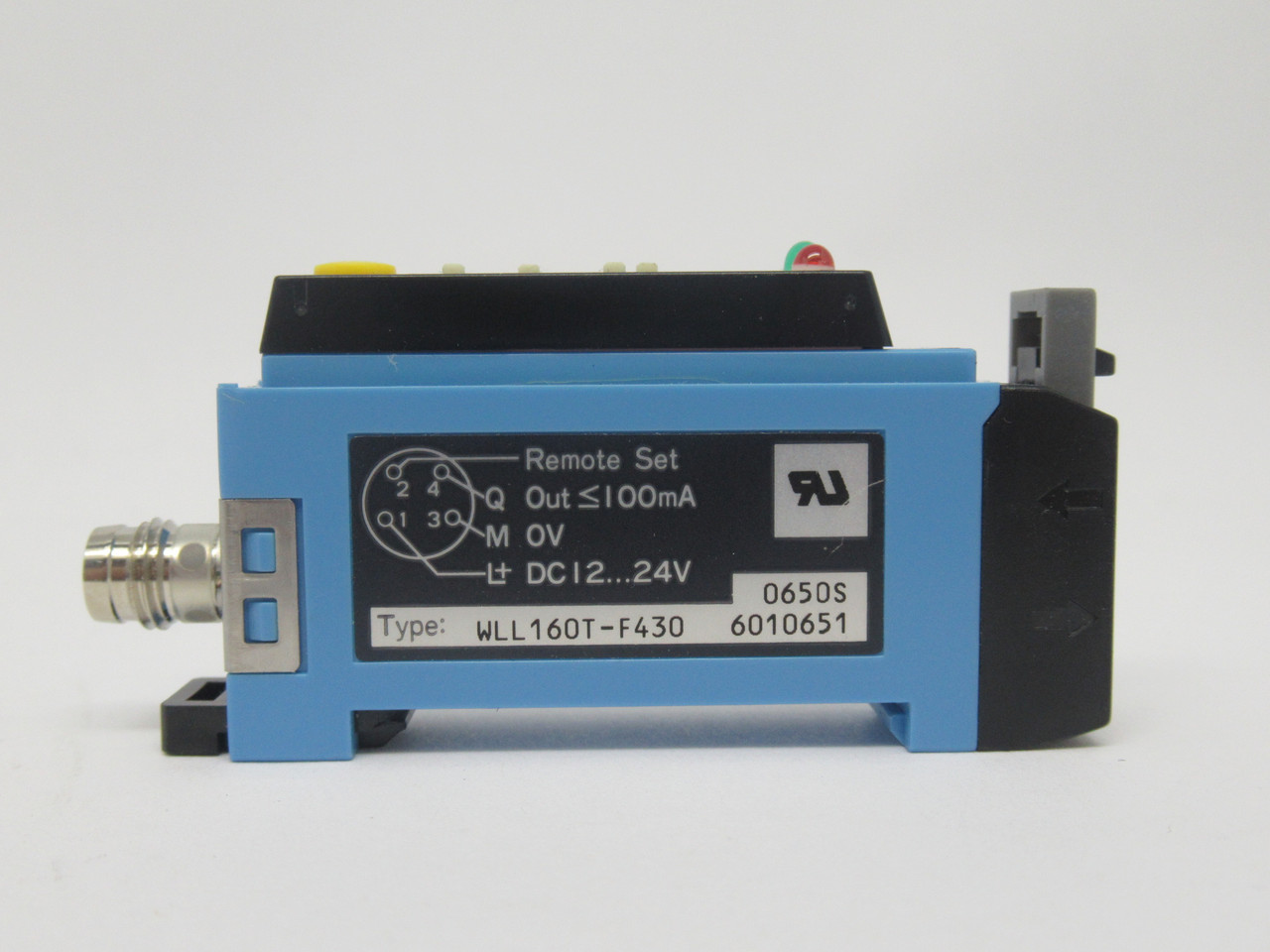 Sick WLL160T-F430 Fiber Optic Sensor 12-24VDC 100mA 2m Range NEW