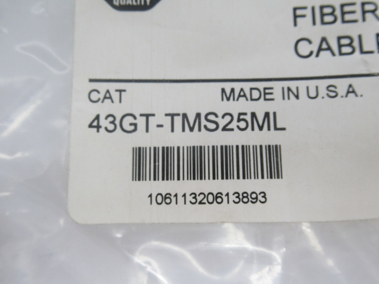 Allen-Bradley 43GT-TMS25ML Ser.A Glass Fiber Optic Cable 36" Length NWB