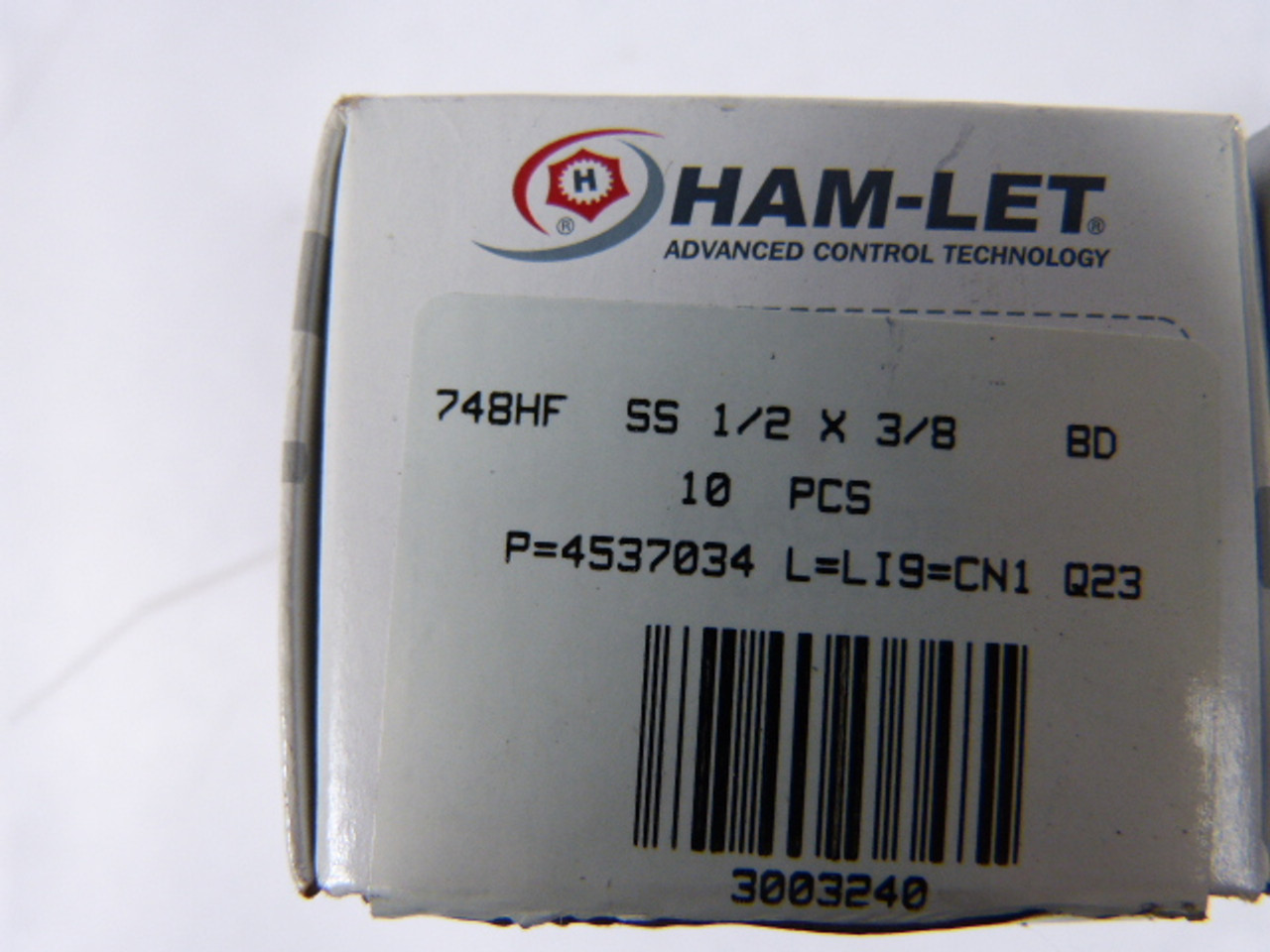 Ham-Let 748HF 3/8 X 1/8 Fittings 10-Pack ! NEW !