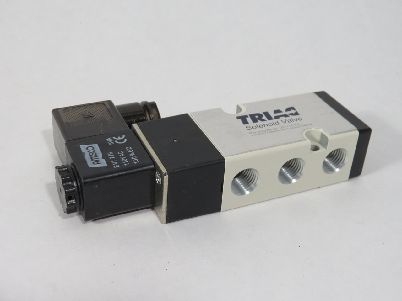 Triac TVCSX4114N-A120 4-Way Solenoid Valve 1/4" NPT 110/120V 50/60Hz NEW