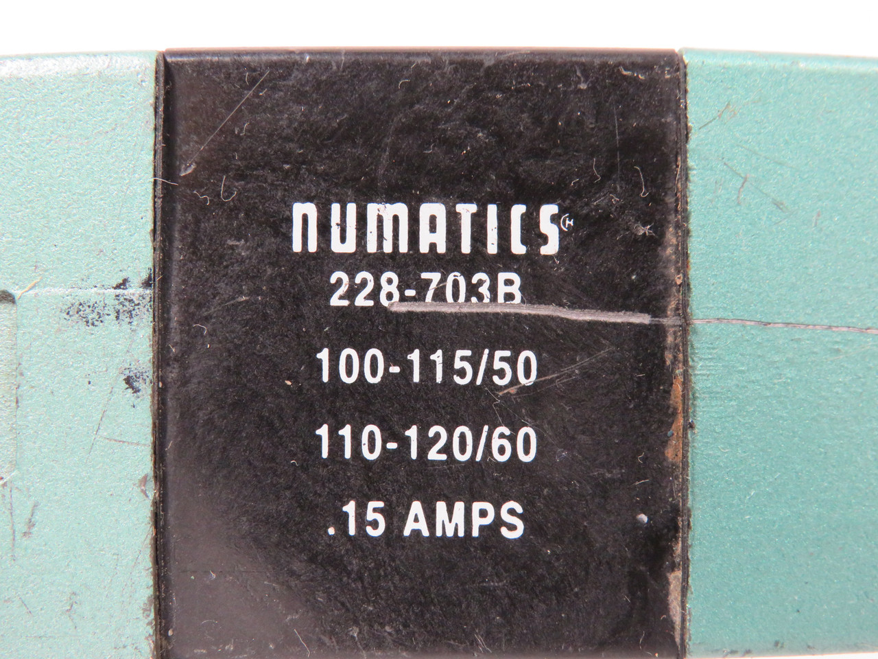 Numatics 081SA400K Solenoid Valve 110-115V@50Hz 110-120V@60Hz 0.15A Coil USED