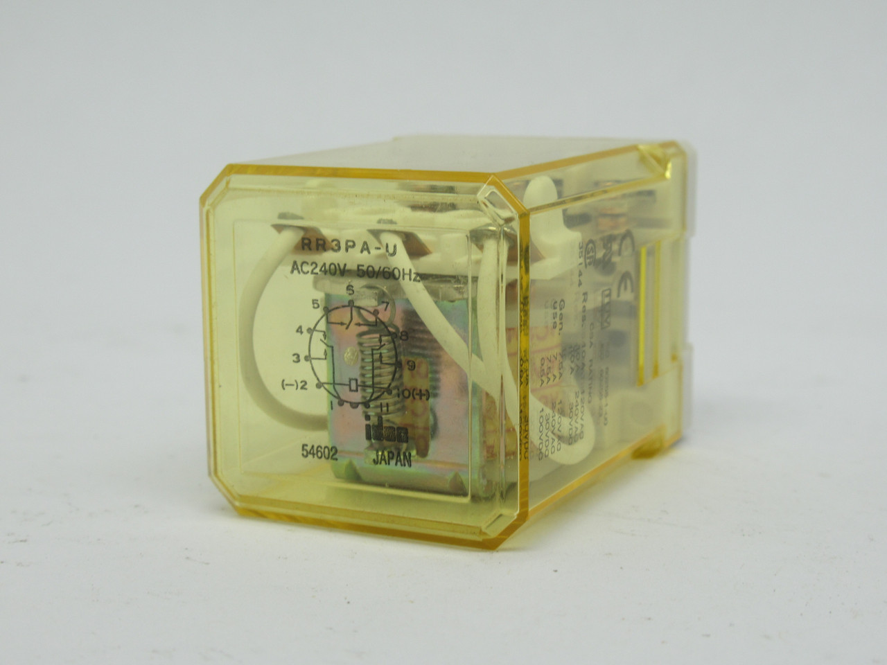 IDEC RR3PA-UAC240V Plug-In Relay 240VAC 50/60Hz 10A 11-Pin 3PDT USED