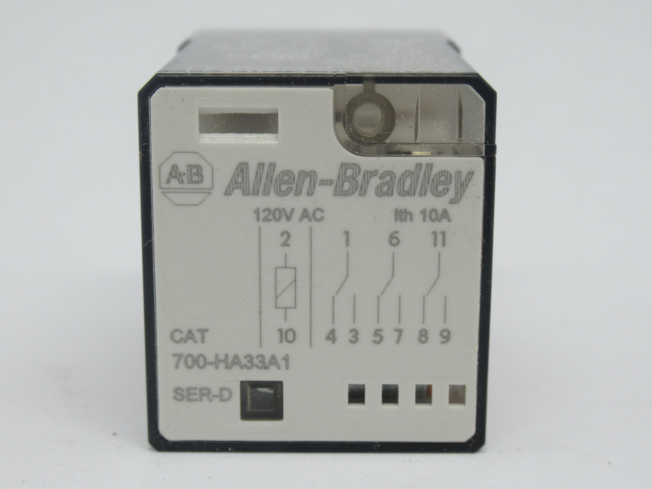 Allen-Bradley 700-HA33A1 Plug-In Relay Ser. D 120VAC 50/60Hz *DAMAGED BOX* NEW