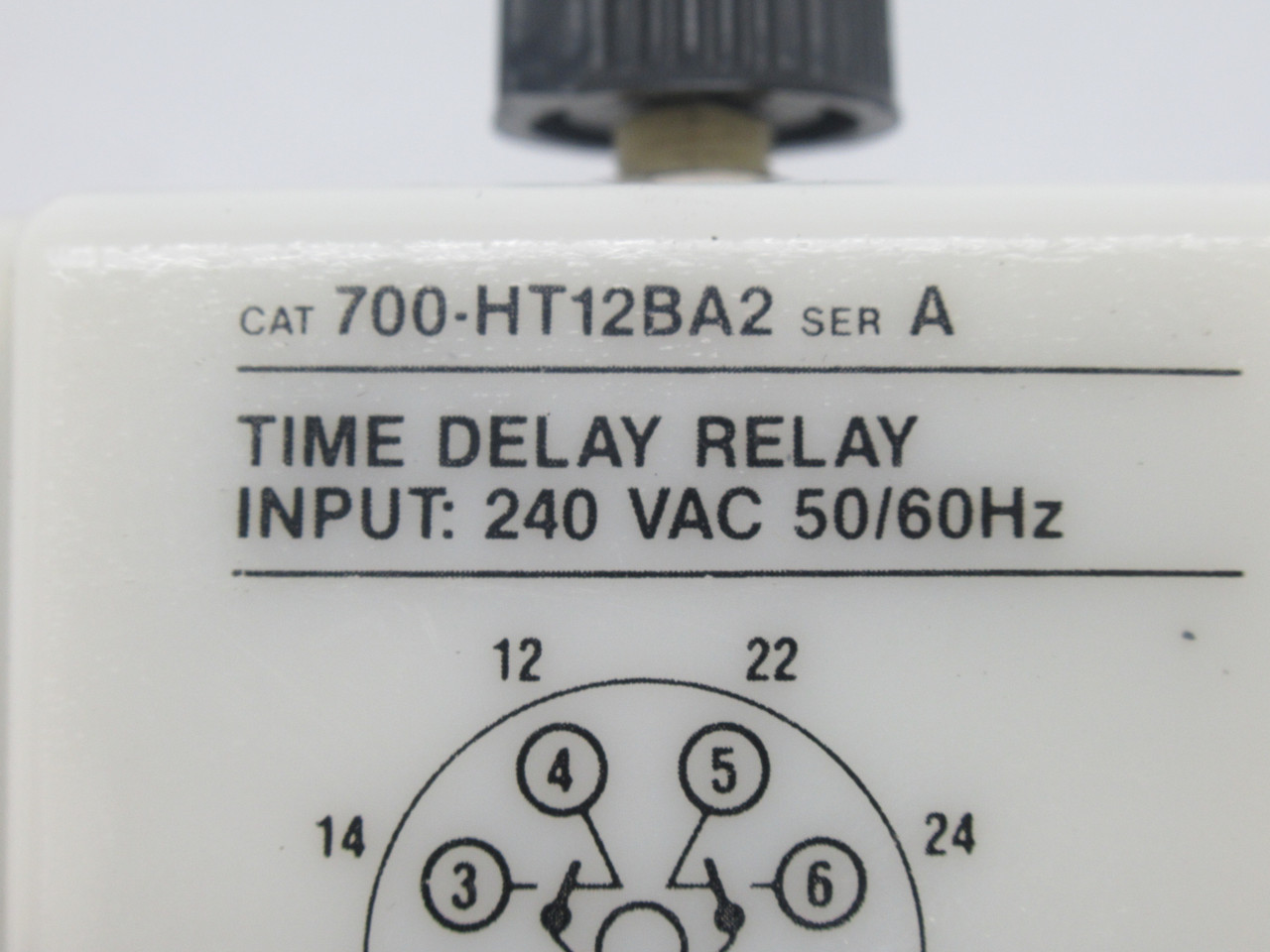 Allen-Bradley 700-HT12BA2 Timing Relay Ser. A 1-180s Range 240VAC 50/60Hz USED