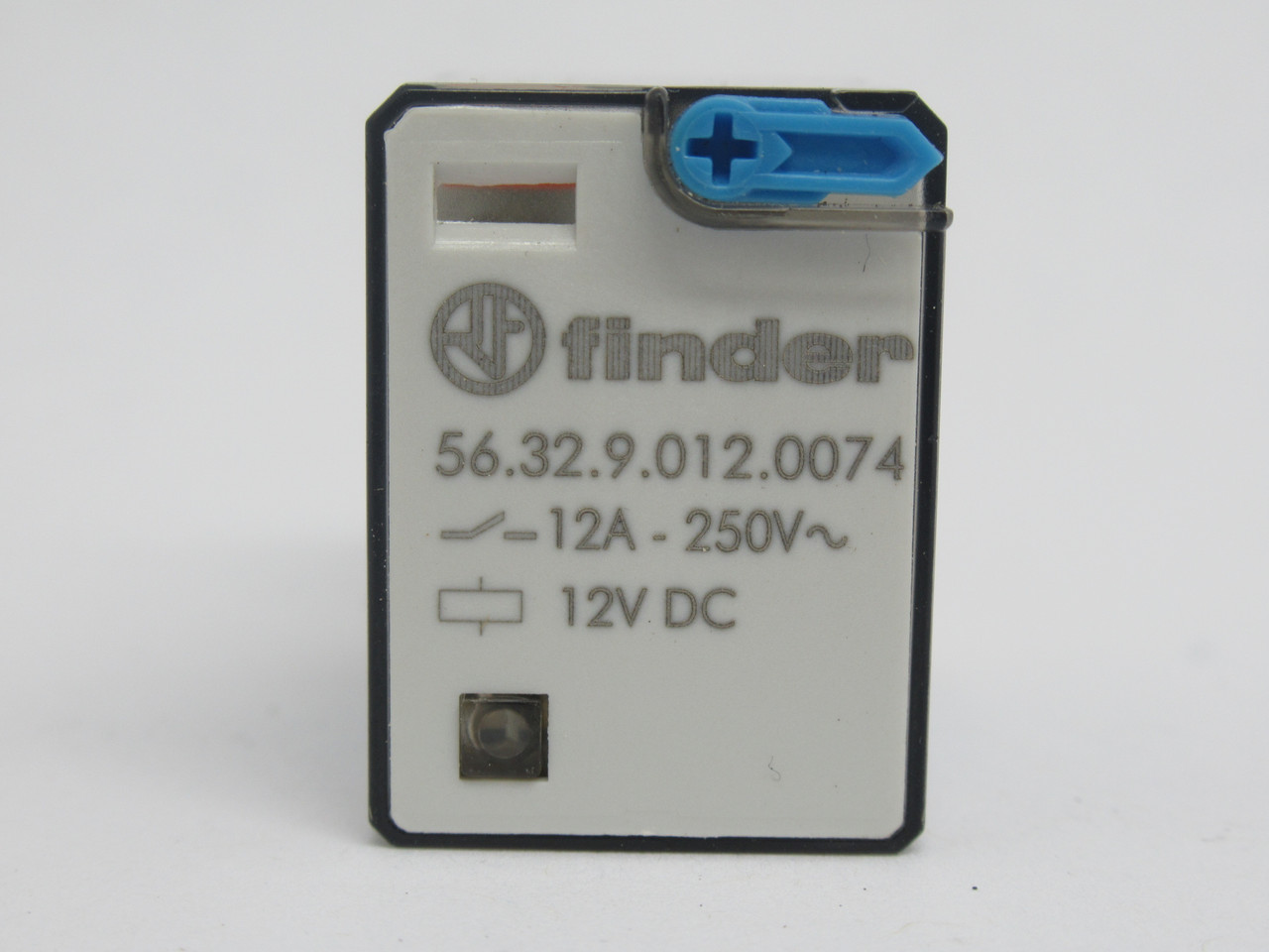 Finder 56.32.9.012.0074 Plug In Relay 12VDC 12A 8-Blade USED
