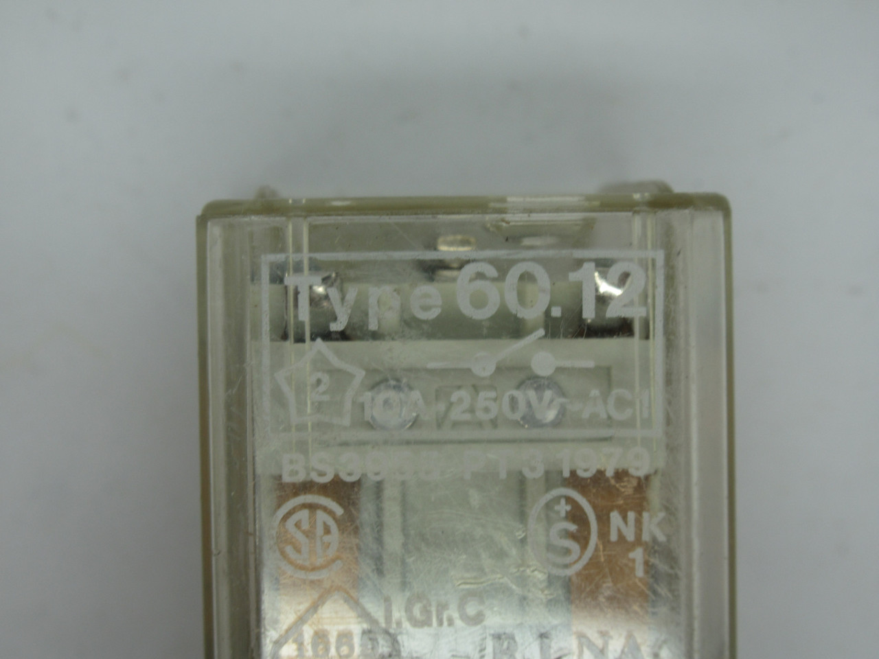 IMO 60.12 Plug In Relay 24VAC 10A 8-Pin USED