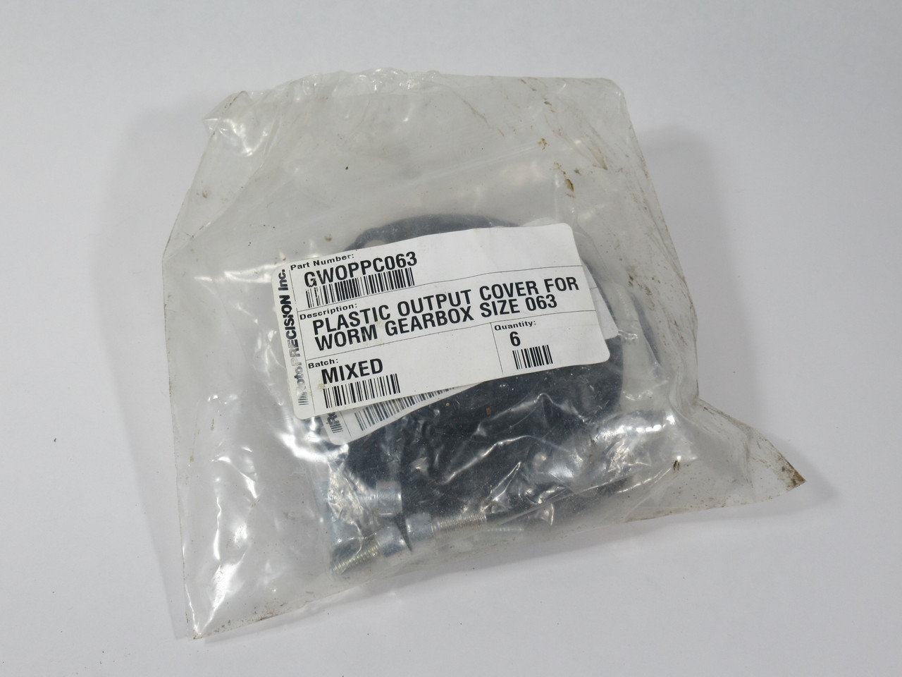 RotoPrecision GWOPPC063 Plastic Output Cover for 063 Worm Gearbox Lot of 3 NWB