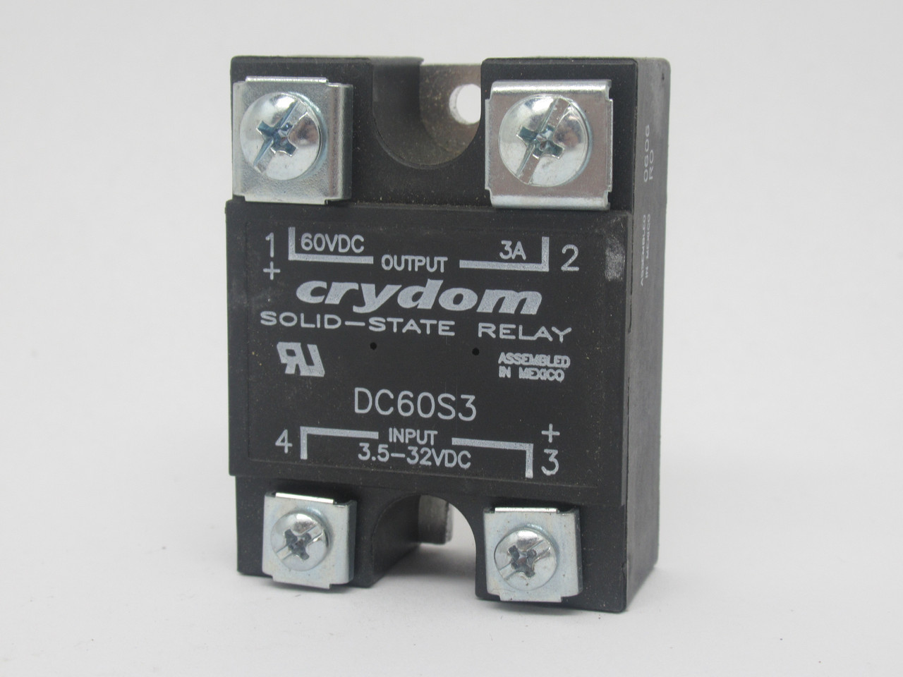 Crydom DC60S3 Solid State Relay Input 3.5-32VDC Output 60VDC 3A USED