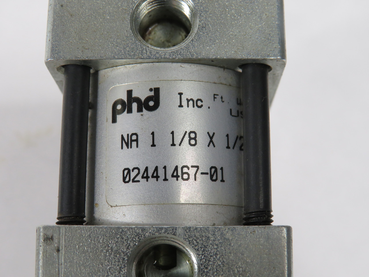 PHD NA-1-1/8X1/2 Pneumatic Cylinder 1-1/8" Bore 1/2" Stroke USED