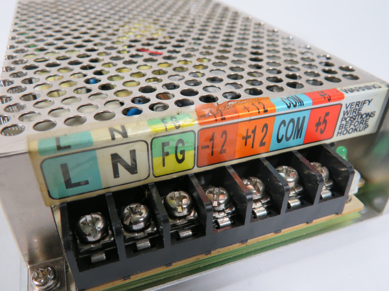 Mean Well T-60B Triple Output Switching Power Supply 60W 5VDC@5A 12VDC@2.5A USED