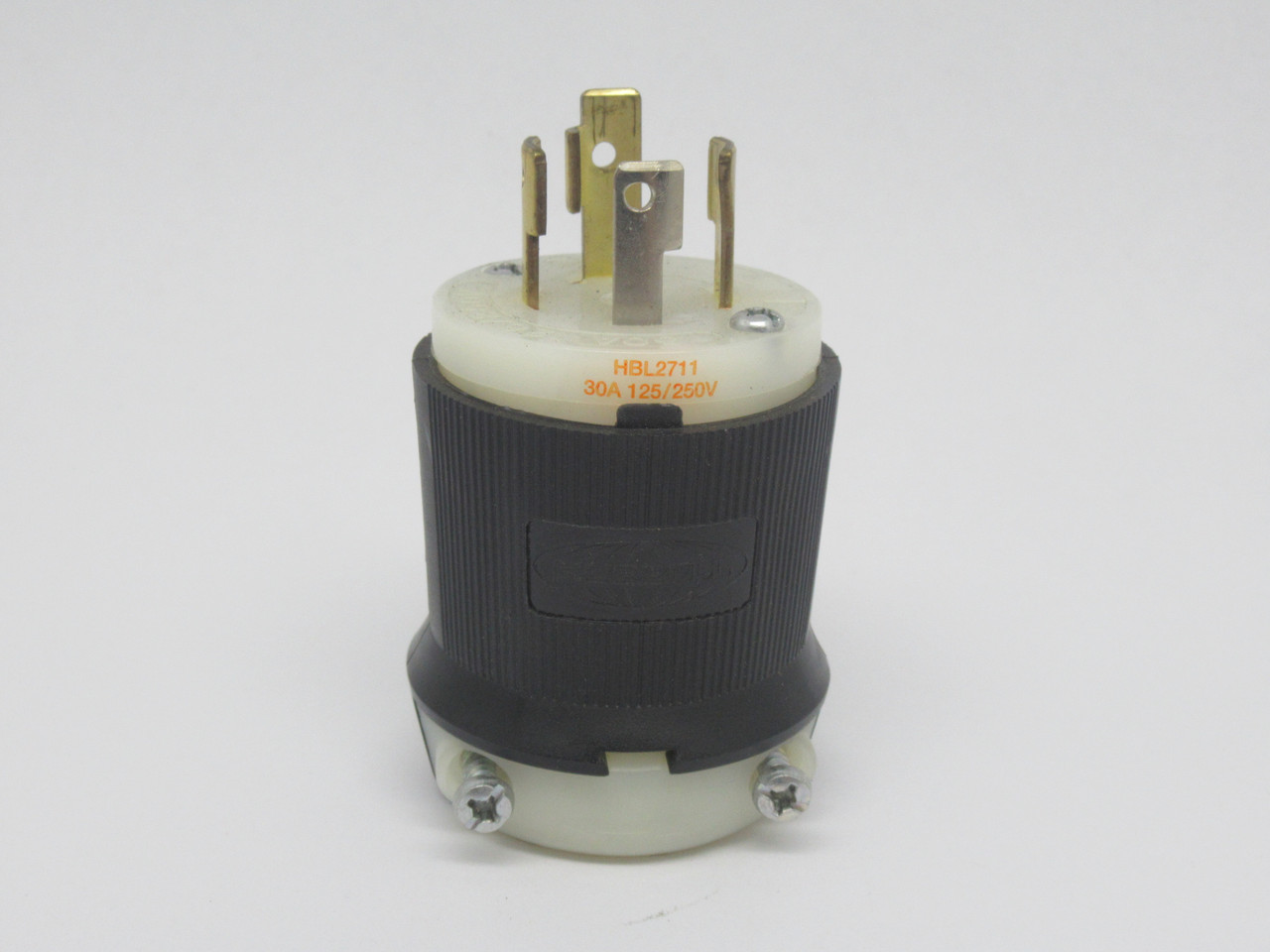 Hubbell HBL2711 Insulgrip Twistlock Plug 30A 125/250V 4W 3P USED