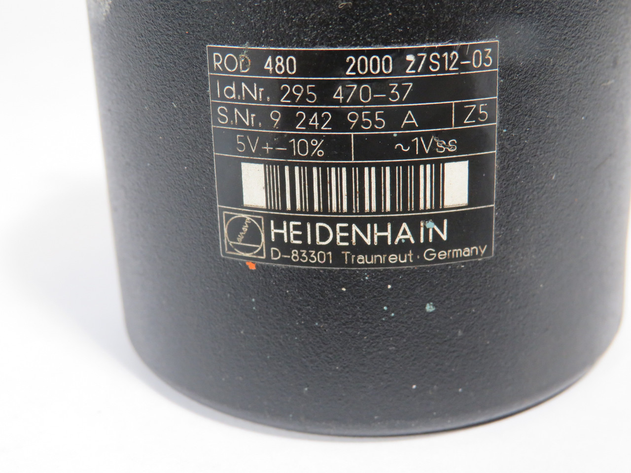 Heidenhain ROD480-2000-27S12-03 Encoder 1VACSS 5V +-10% *Cosmetic Scratch* USED