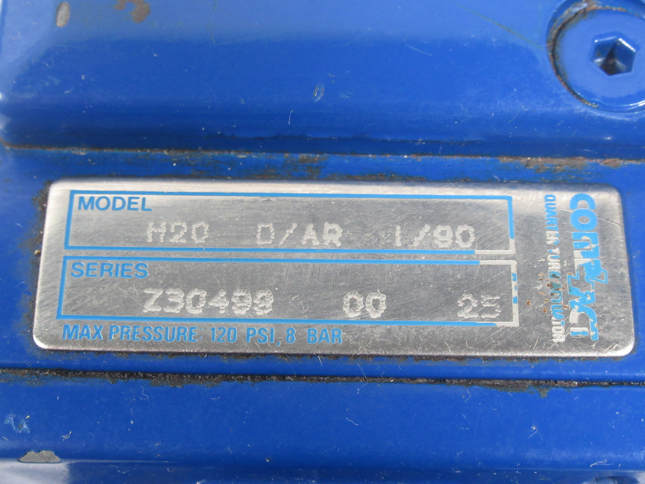 Habonim H20 D/AR 1/90 Quarter Turn Pneumatic Actuator NO VALVE OR MOUNT USED