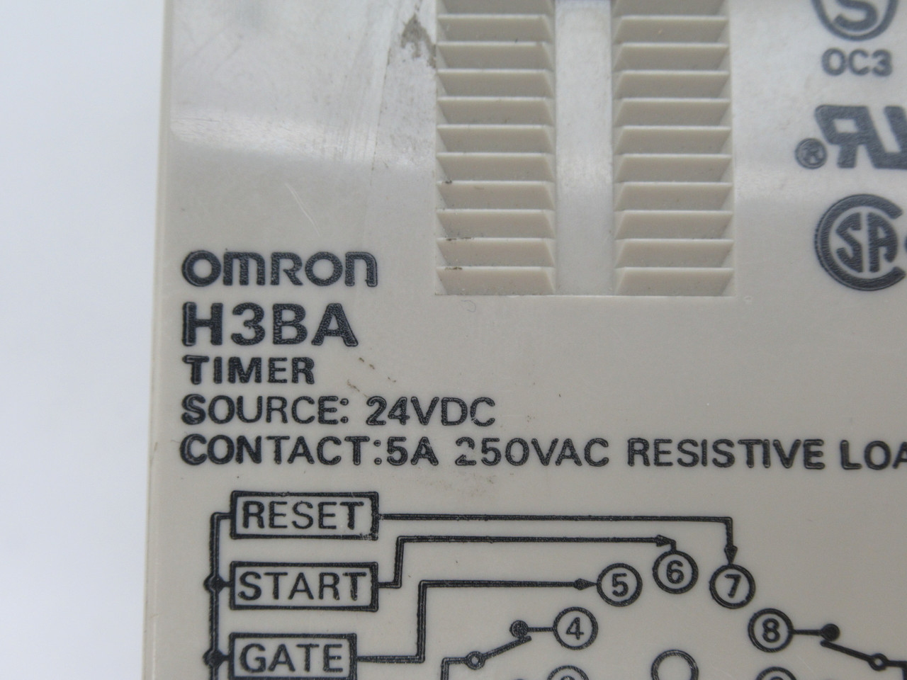 Omron H3BA-DC24 Solid State Timer 24VDC 0.5s-100h 11-Pin 5A USED