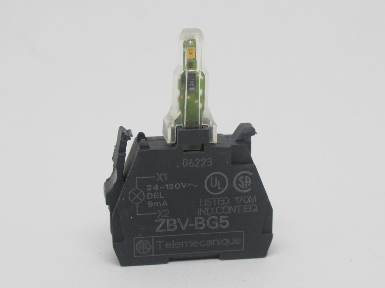 Telemecanique ZBV-BG5 Orange LED Light Block 24-120V 9mA USED