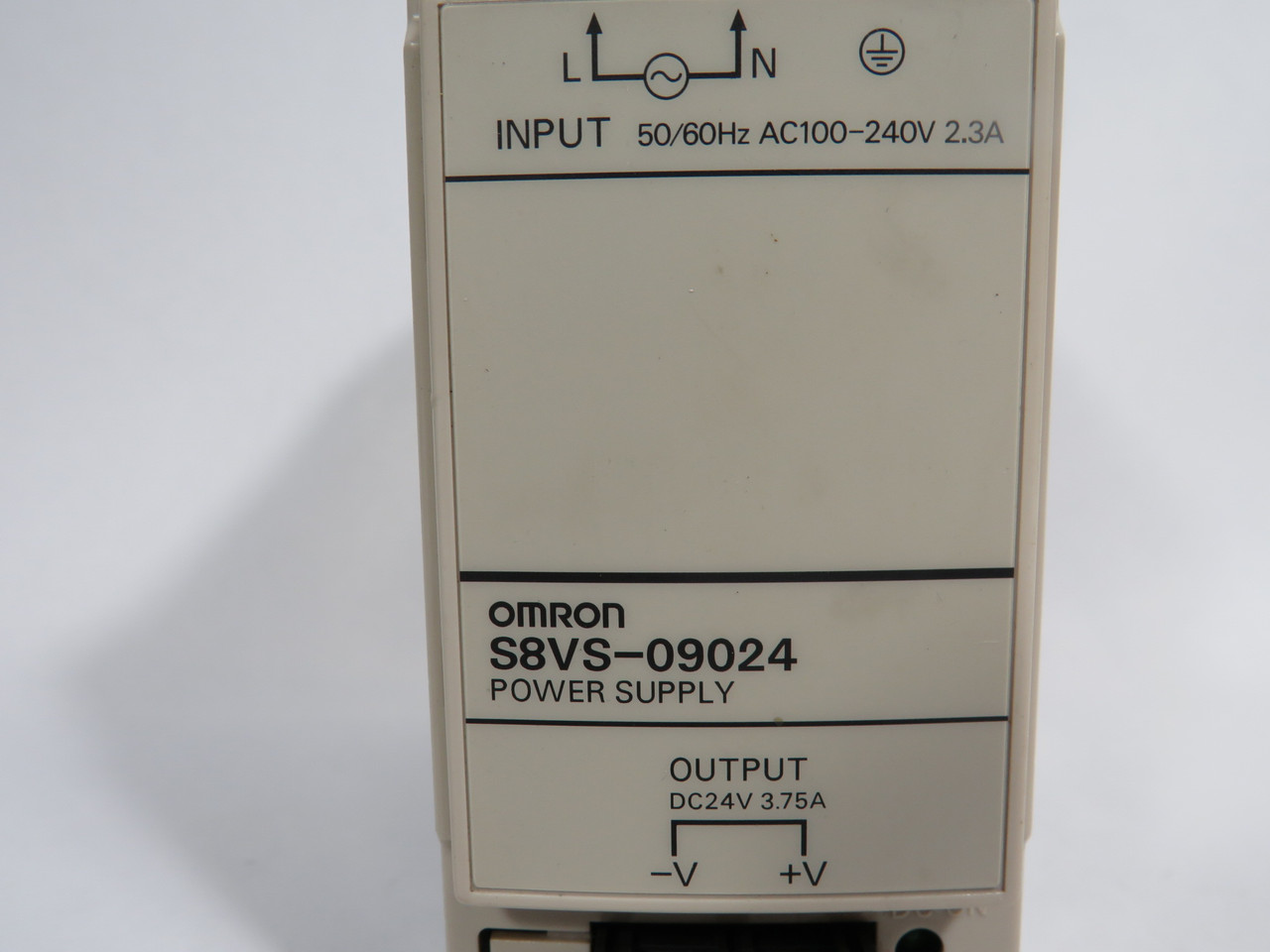 Omron S8VS-09024 Power Supply In: 100-240VAC 50/60Hz 2.3A Out: 24VDC@3.75A USED