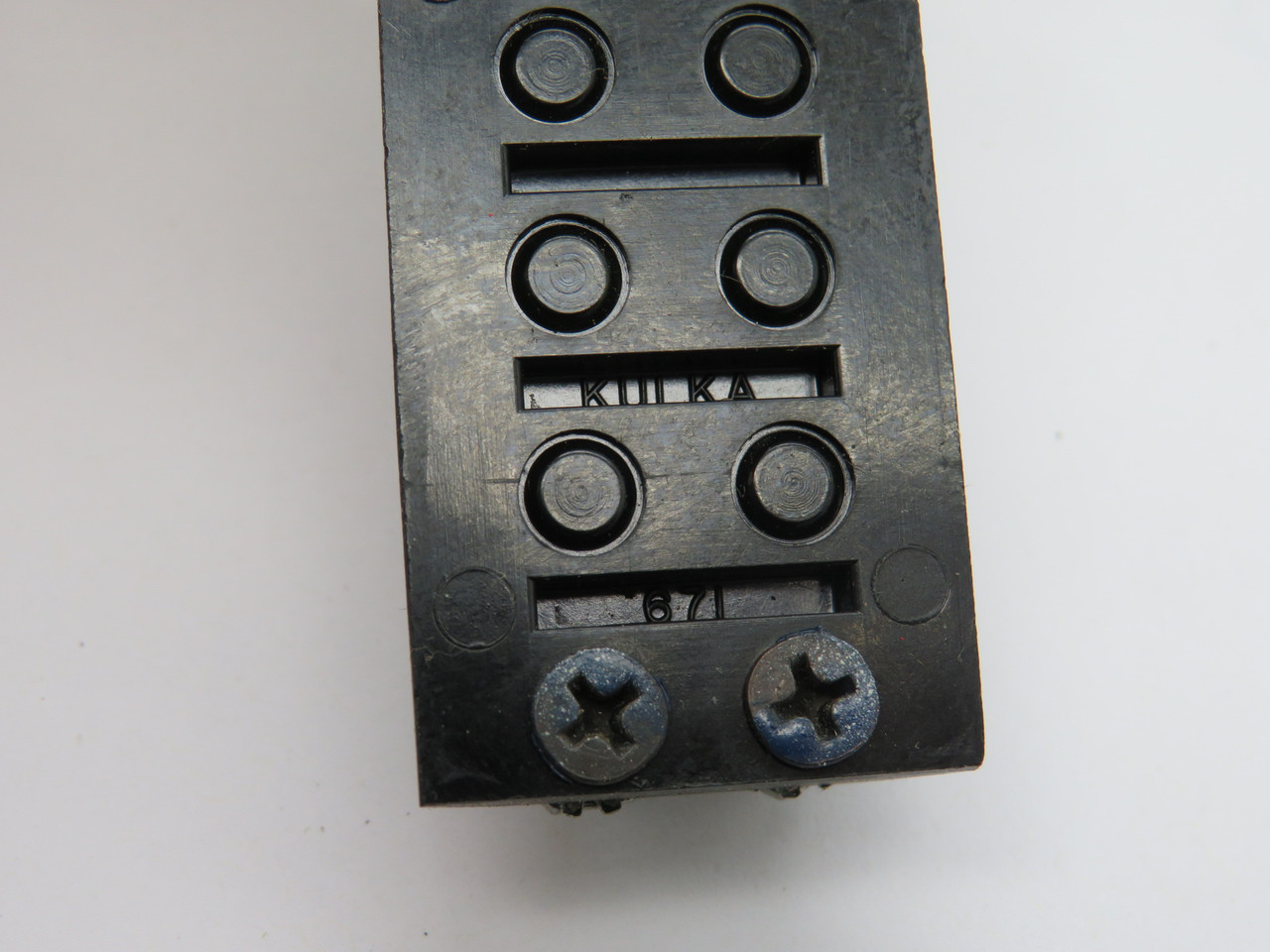 Kulka 671-GP-05 Double-Row Terminal Block 5-Pole 30A 150V 12-22AWG USED