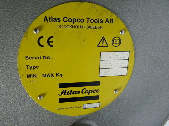 Atlas Copco RIL230LA Safety Chain 95-107 kg. MIN-MAX ! NEW !