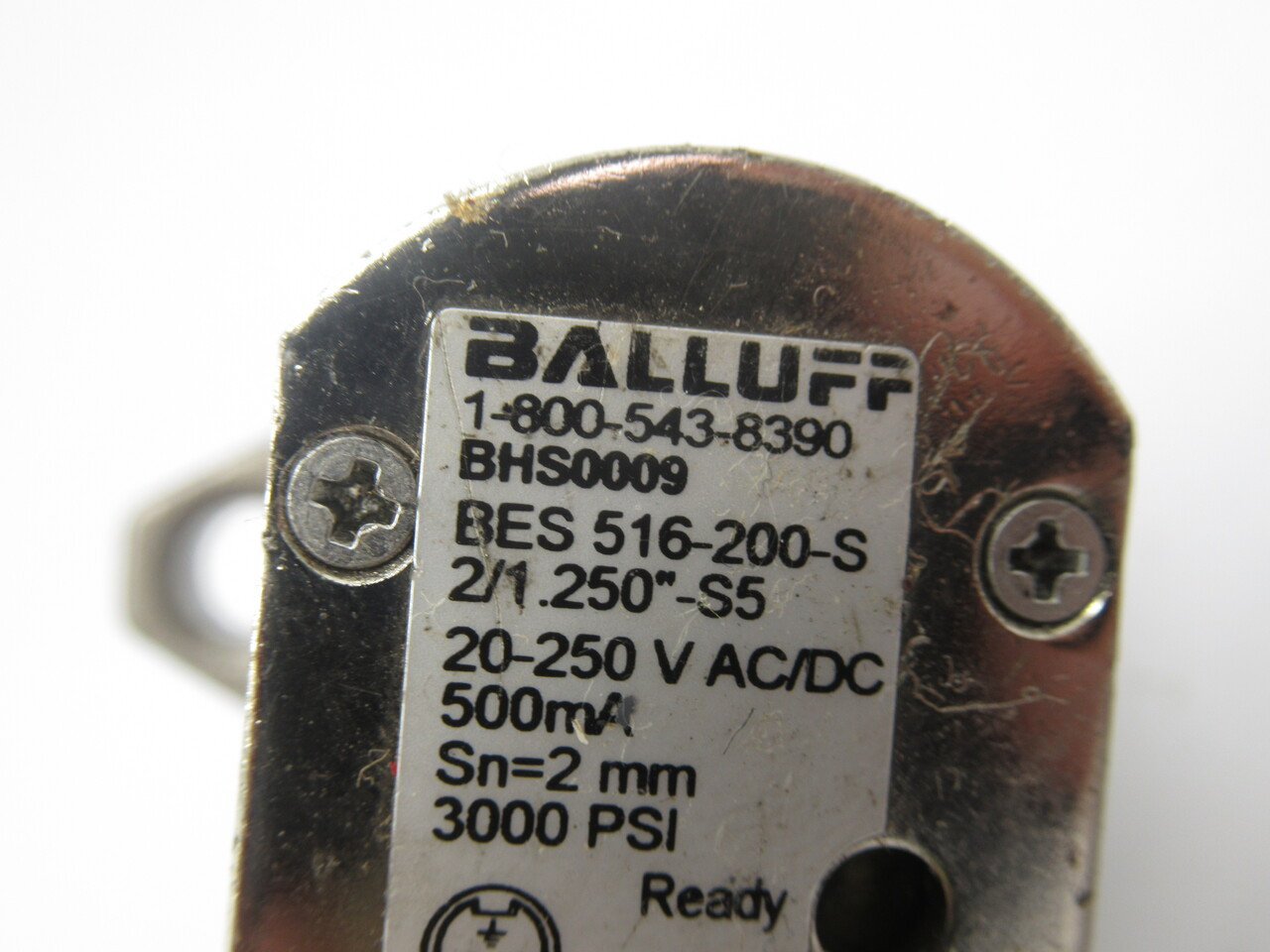 Balluff BES-516-200-S2/1.250"-S5 Pressure Rated Inductive Sensor NO RING USED