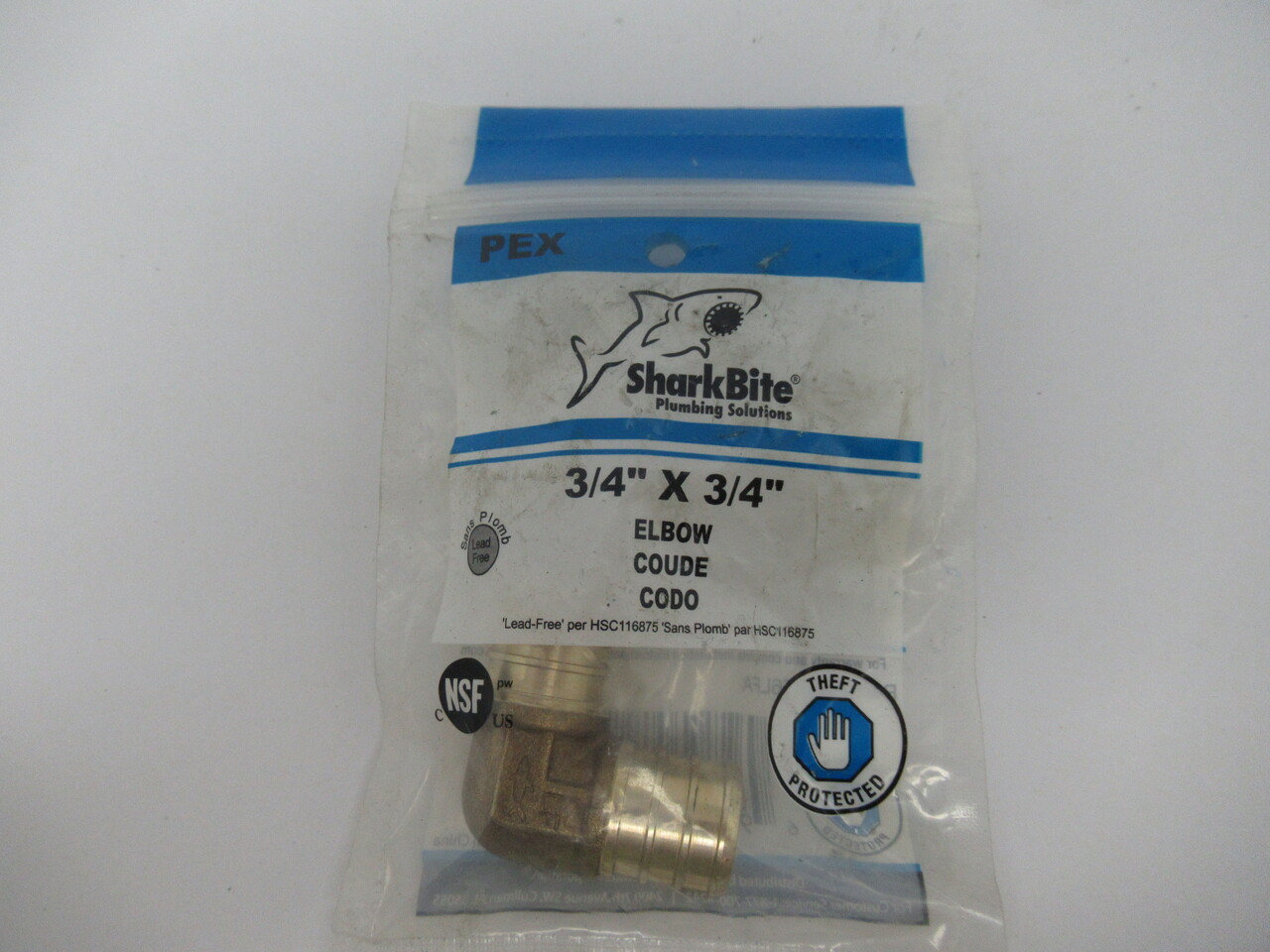 SharkBite UC256LFA PEX Elbow 3/4"x3/4" NWB