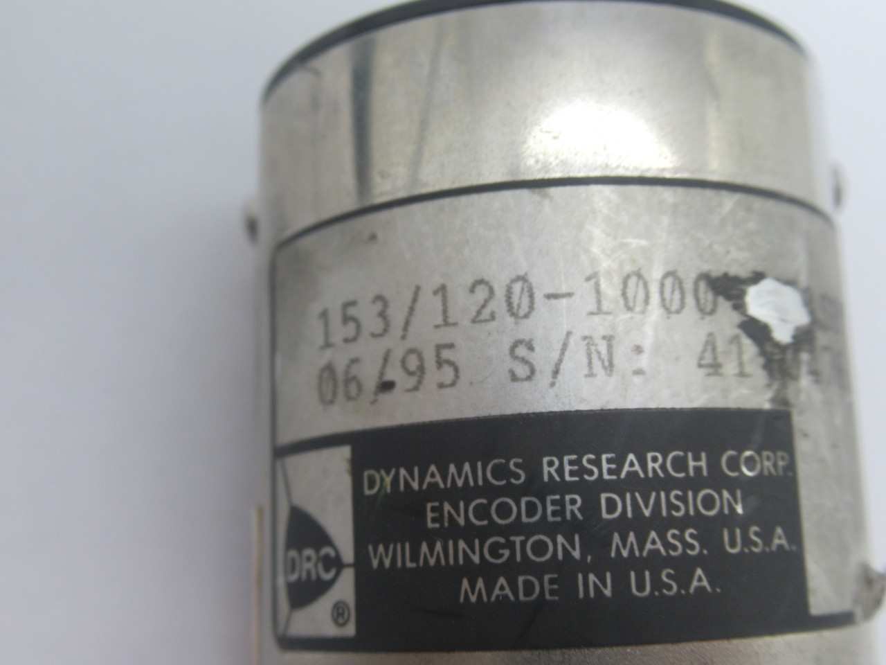 Dynamics Research 153/120-1000-120SBT Encoder w/ Cable 5VDC 3m Length USED