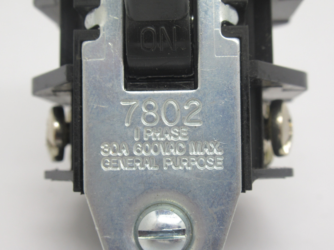 Pass & Seymour Legrand 7802 Manual Motor Toggle Switch 2Pole 1PH 30A 600VAC USED