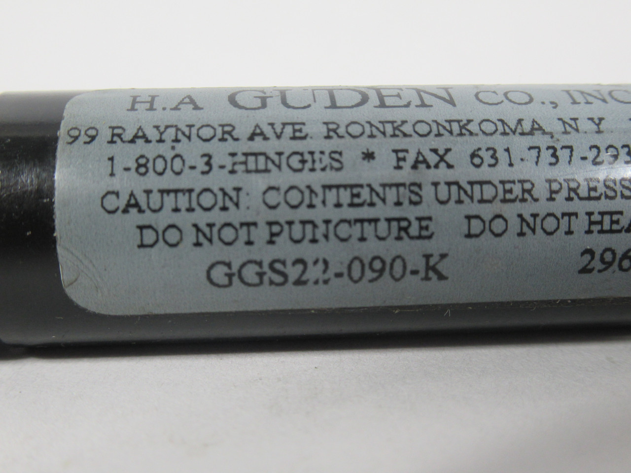 H.A Guden GGS22-090-K Gas Spring 5-3/8" Stroke 13-7/8" Length 90Lb Force USED