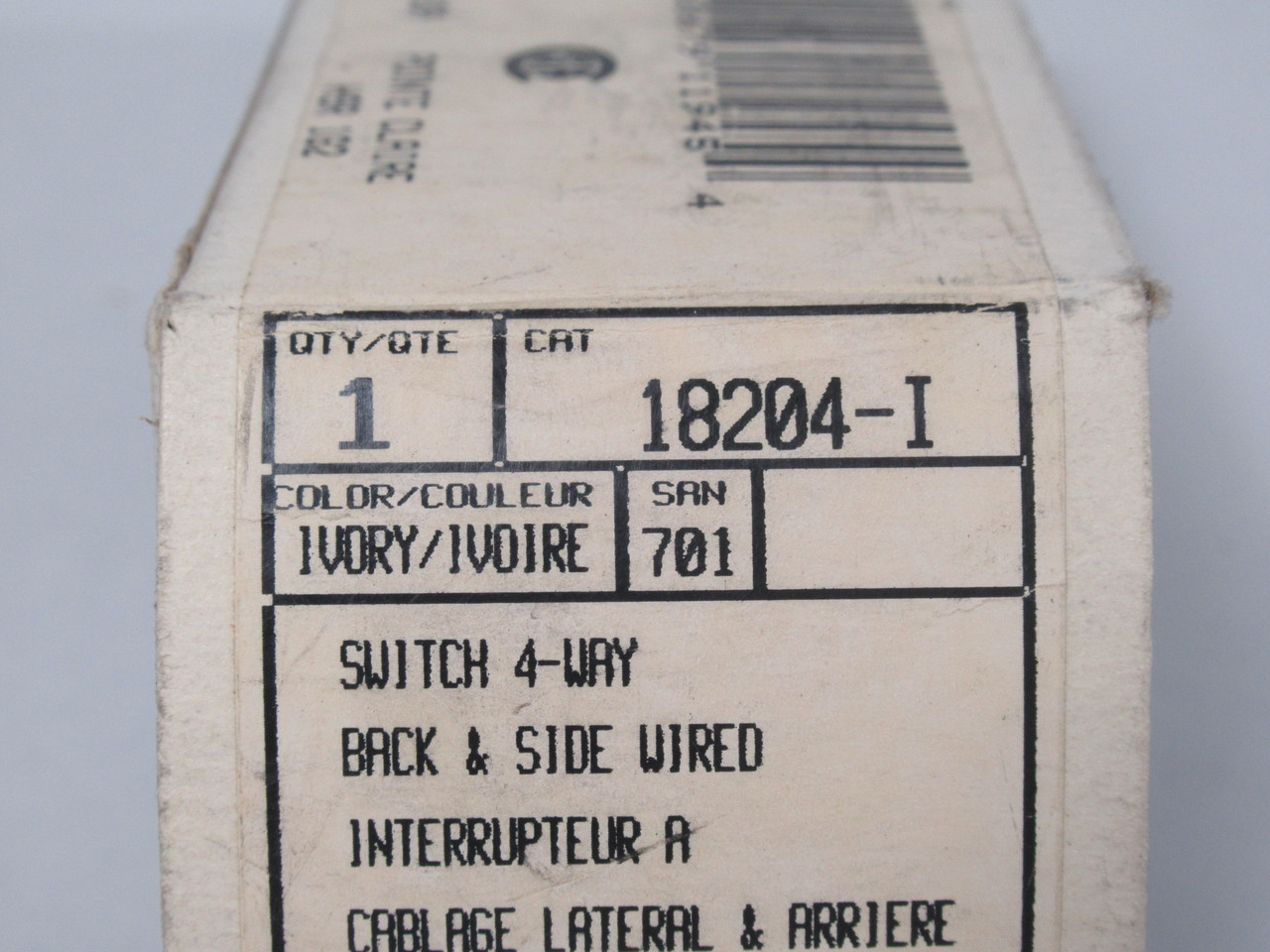 Leviton 18204-I 4-Way Toggle Switch 15A 347VAC *DAMAGED BOX* NEW