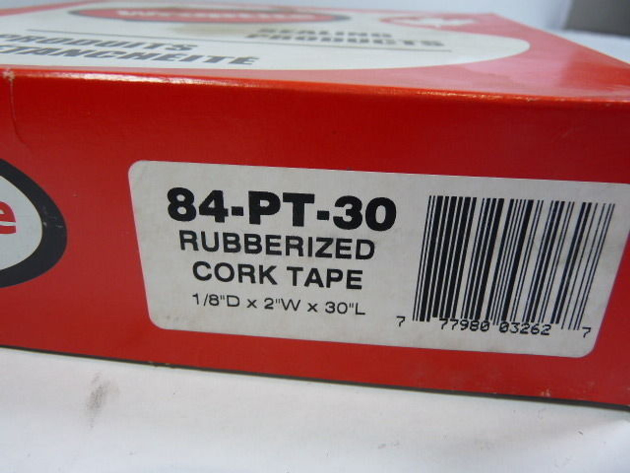 Wraptite 84-PT-30 Rubberized Cork Tape ! NEW !