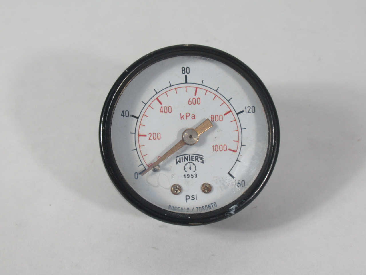 Winters E1408 Presure Gauge 0-160PSI 2" Diameter 1/8" NPT USED