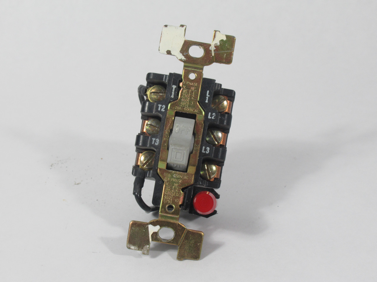 Square D 2510KO2C Manual Motor Toggle Switch 30A 3-Pole 10HP@575VAC USED