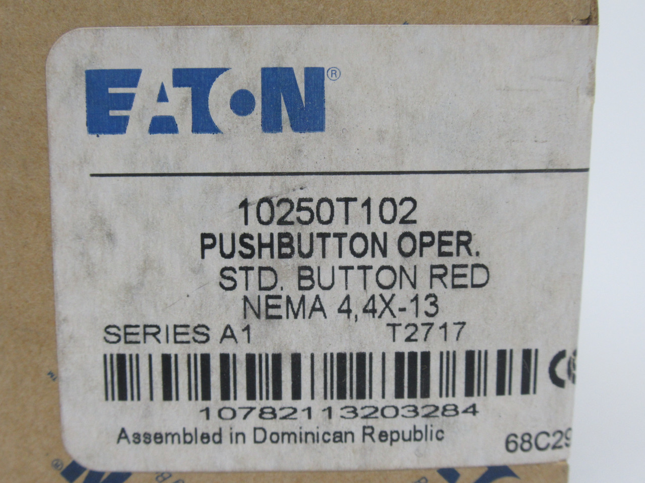 Eaton 10250T102 Momentary Flush Push Button Operator RED Ser.A1 *SEALED* NEW