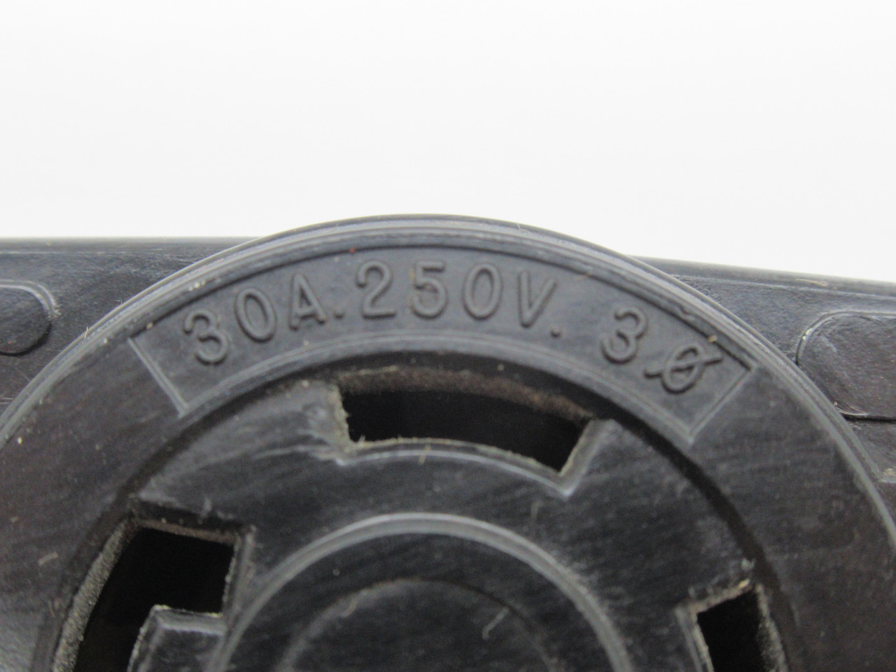 Bryant 3430G Locking Flush Receptacle 30A 250V 4W 3P *MISSING SCREW* USED