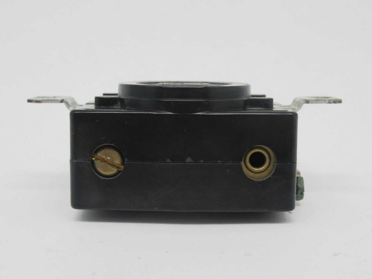 Bryant 3430G Locking Flush Receptacle 30A 250V 4W 3P *MISSING SCREW* USED