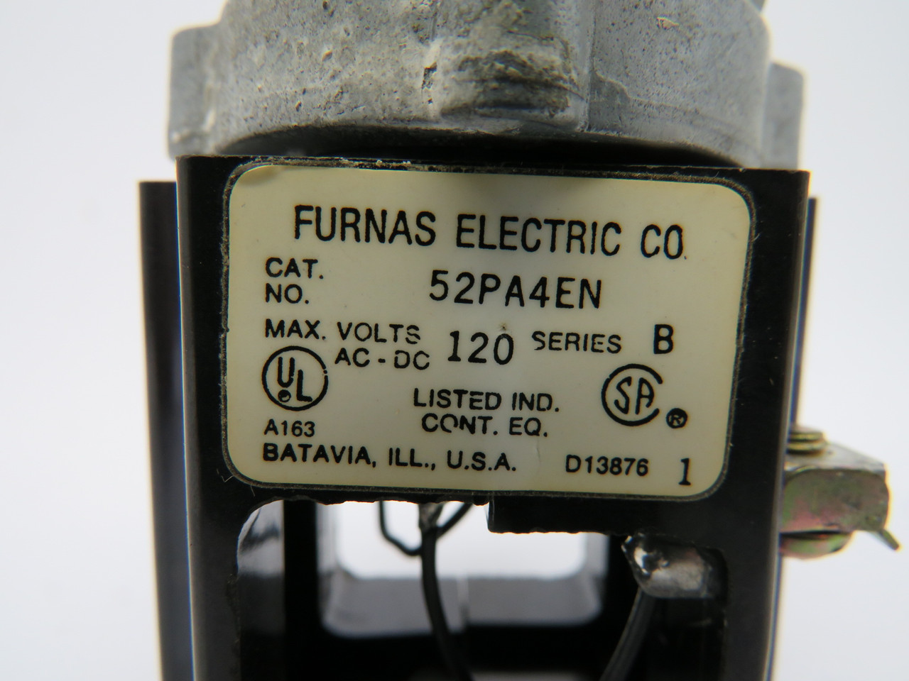 Furnas Electric 52PA4E2 Pilot Light Series B 120V Red SHELF WEAR USED