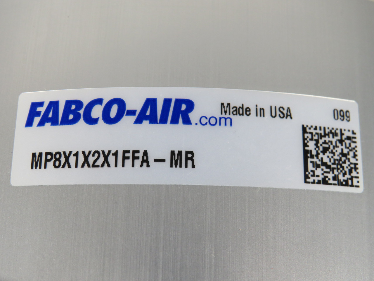 Fabco-Air MP8X1X2X1FFA-MR Pneumatic Cylinder 8" Bore 1" Stroke SHELF WEAR NOP