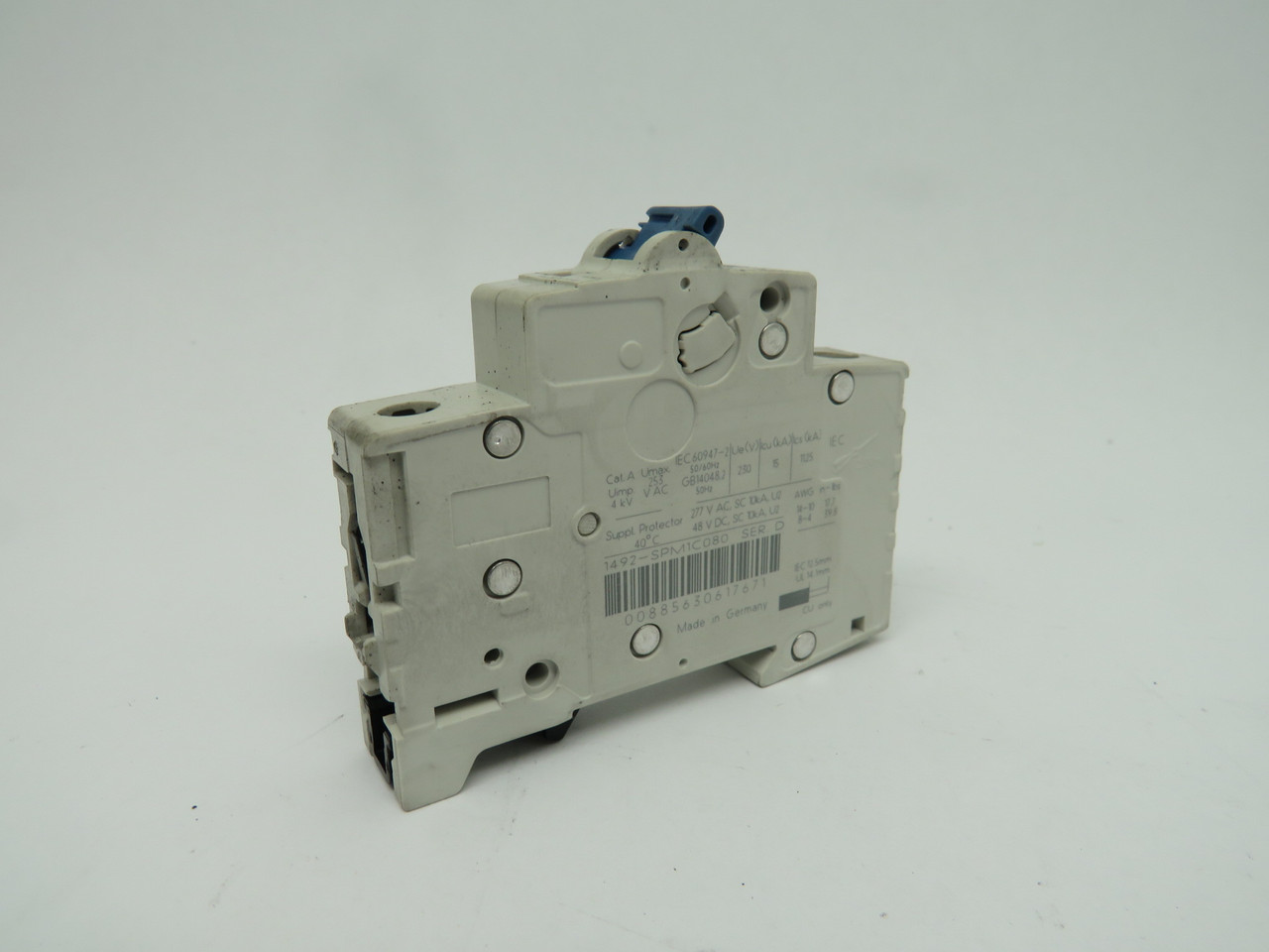 Allen-Bradley 1492-SPM1C080 Circuit Breaker 8A 1 Pole Series D USED