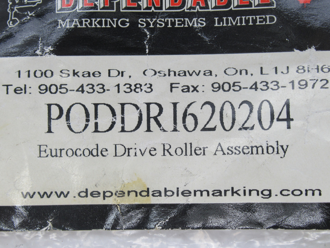DMS PODDRI620204 Eurocode Drive Roller Assembly 13/32" ID 1-1/2" OD USED