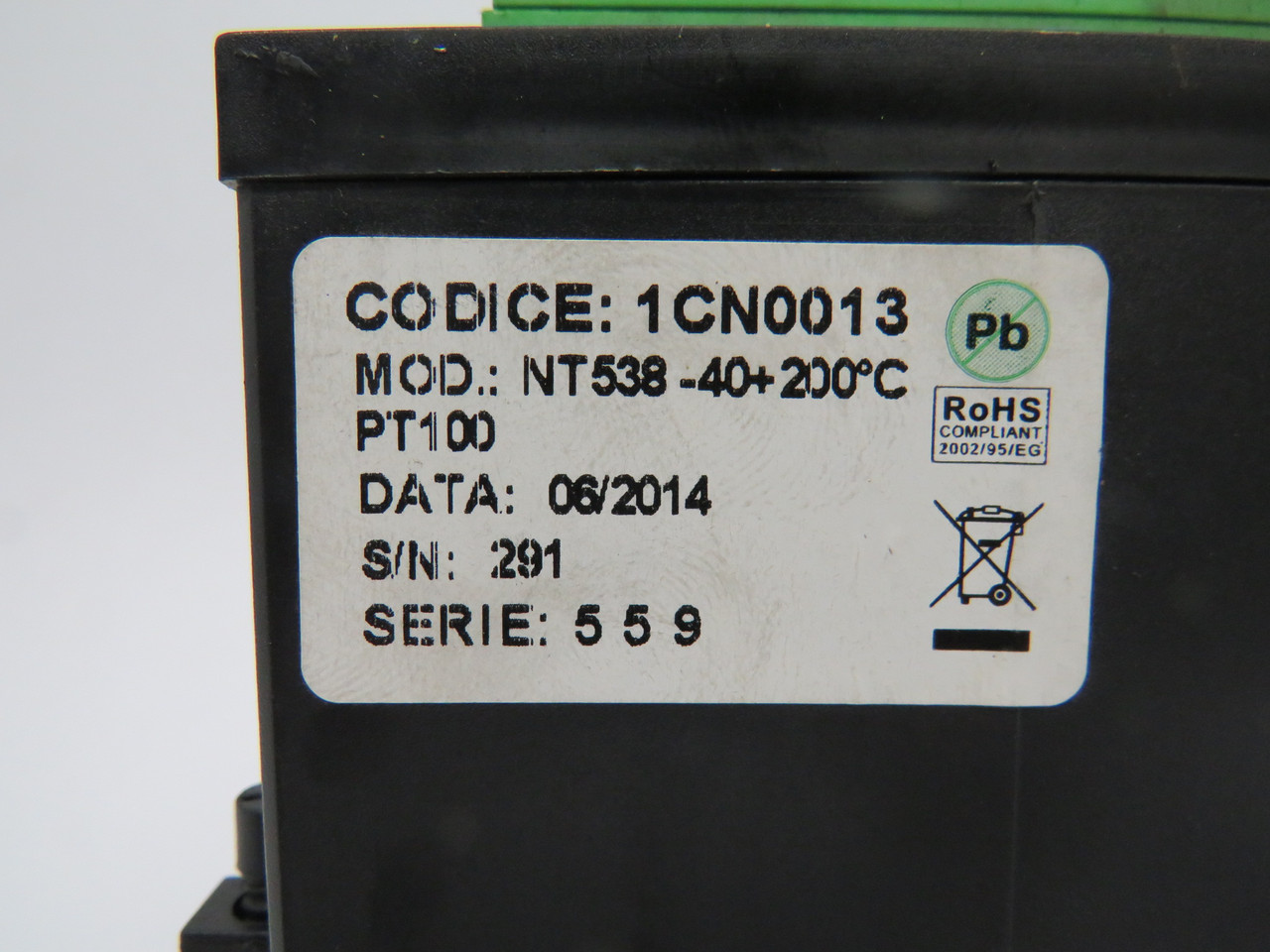 TecSystems NT538 Temperature Controller -40 to +200C USED