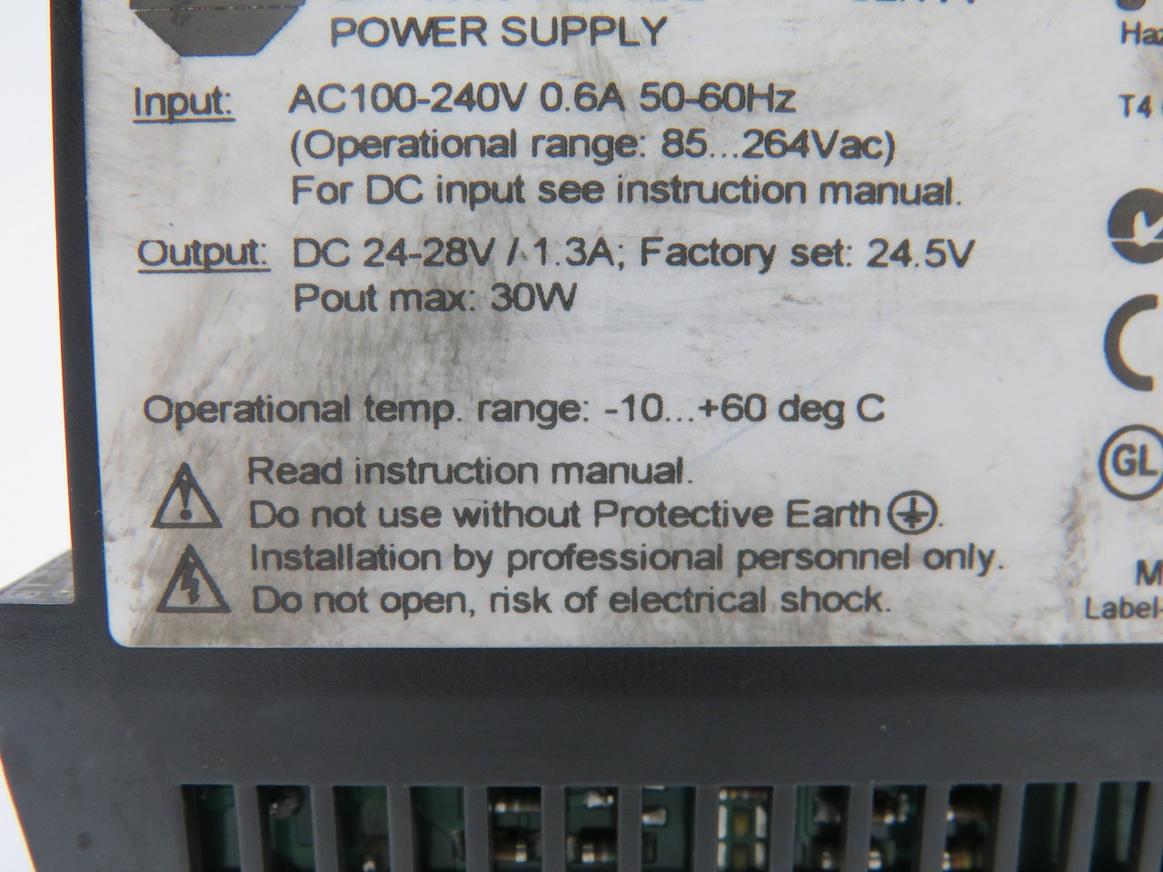 Allen-Bradley 1606-XLP30E Power Supply Module 100-240VAC 0.6A 50/60Hz Ser A USED