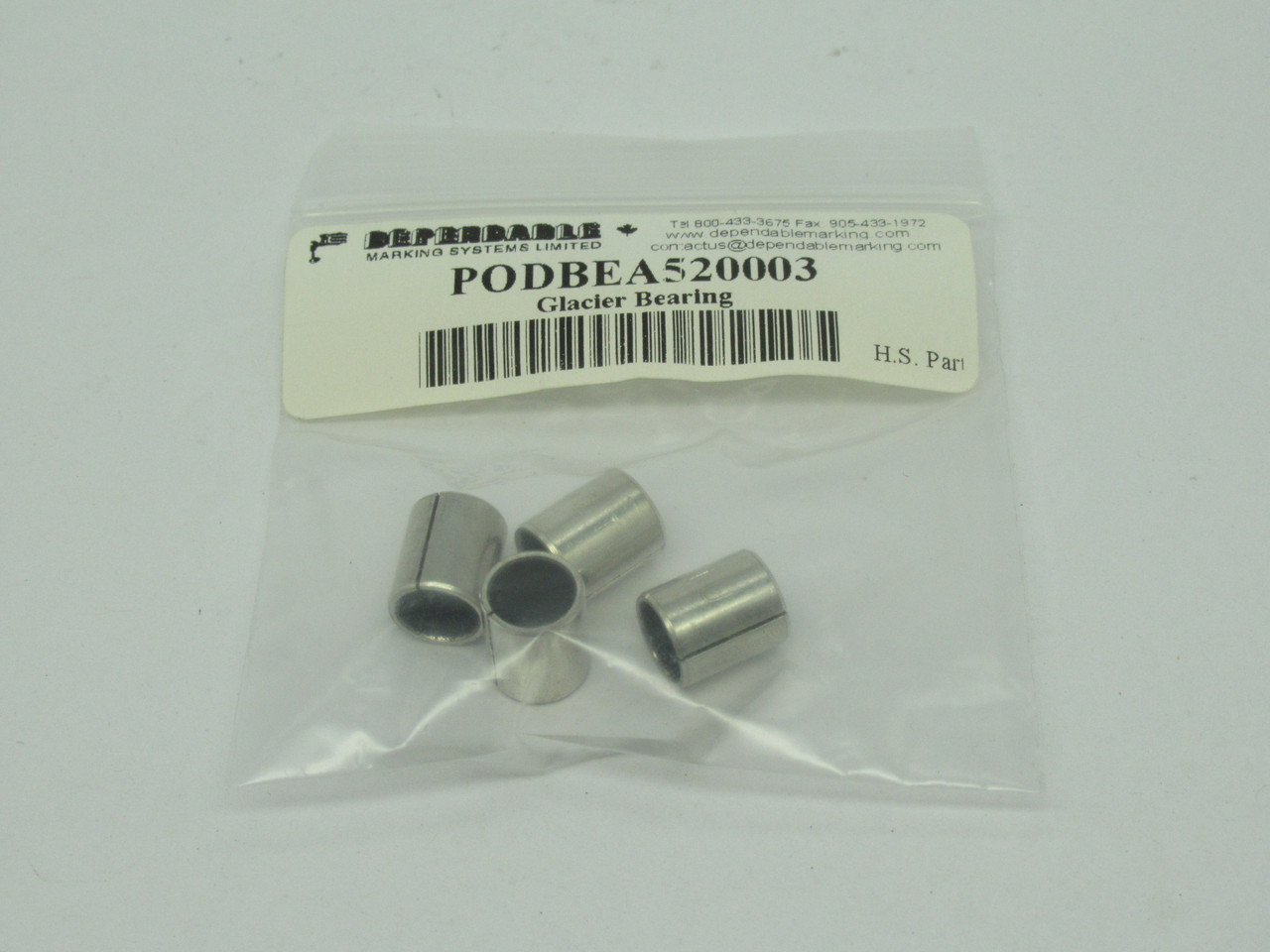 DMS PODBEA520003 Glacier Bearing 5/16" ID 3/8" OD 1/2" W *LOT OF 4* NWB