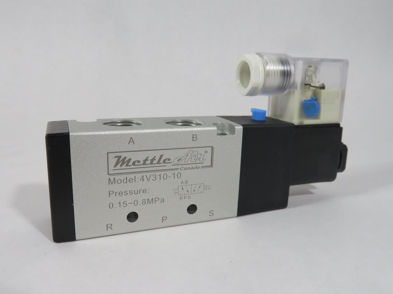 Mettle Air 4V310-10-AC110 5-Port 5/2-Way Solenoid Valve 3/8" NPT 110V NOP