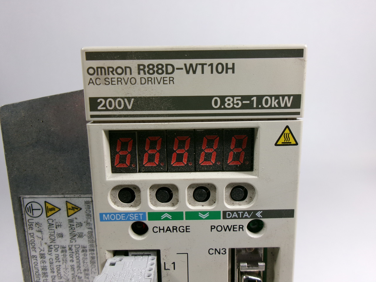 Omron R88D-WT10H AC Servo Driver 1kW 1.34HP 3Ph 0-230V 7.6A Output 50/60Hz USED