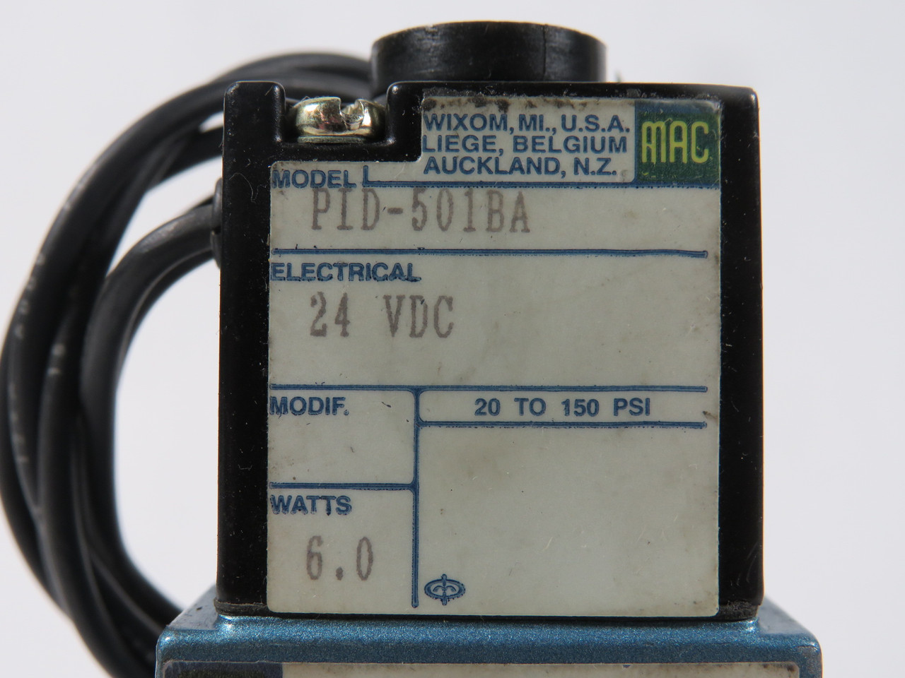 MAC 711C-12-PI-501BA 4/2-Way Solenoid Valve 1/4" NPT 24VDC USED