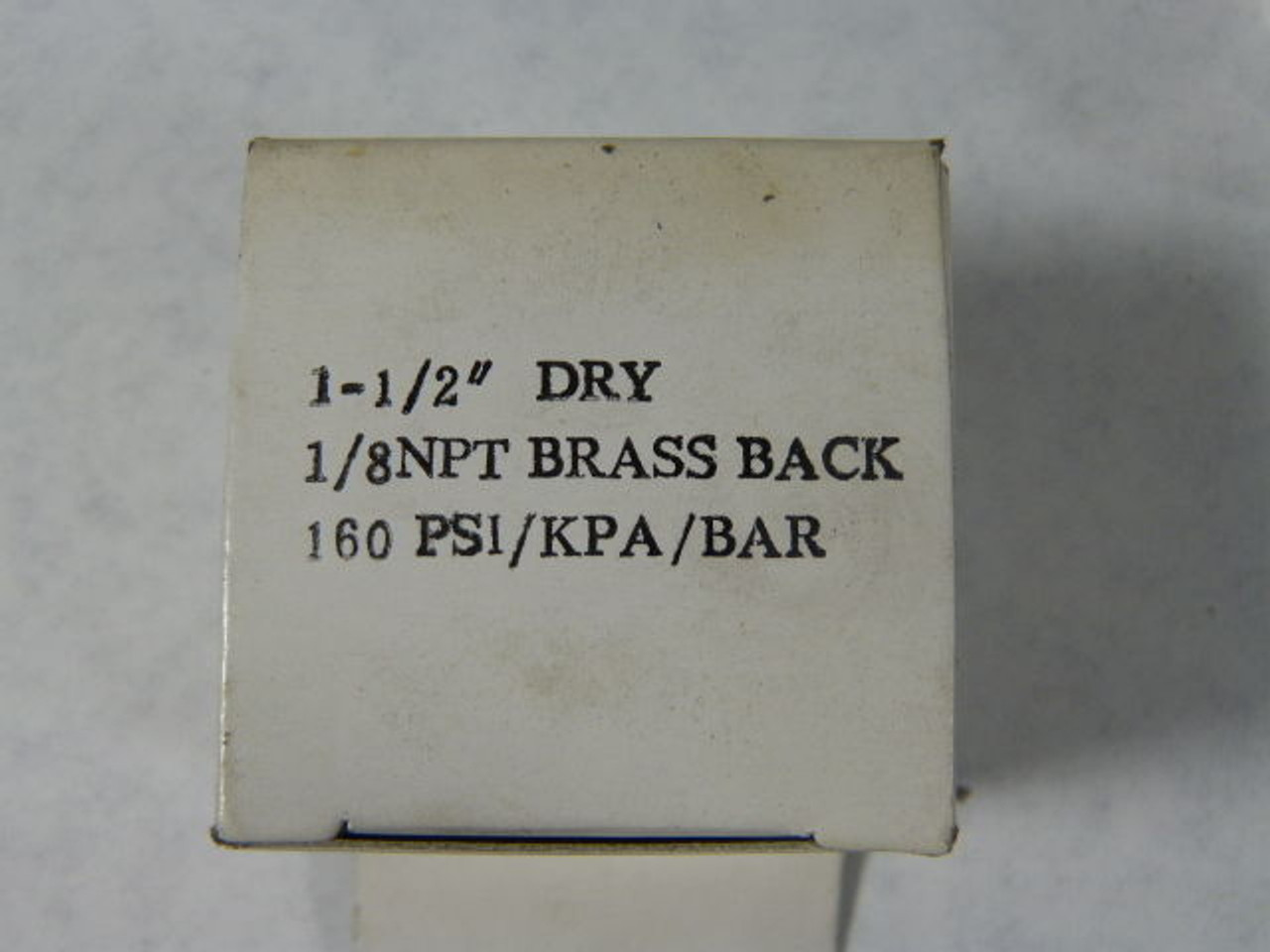 Generic 1-1/2" Dry Brass Back Gauge 1/8" NPT 160 PSI / kPa / Bar ! NEW !