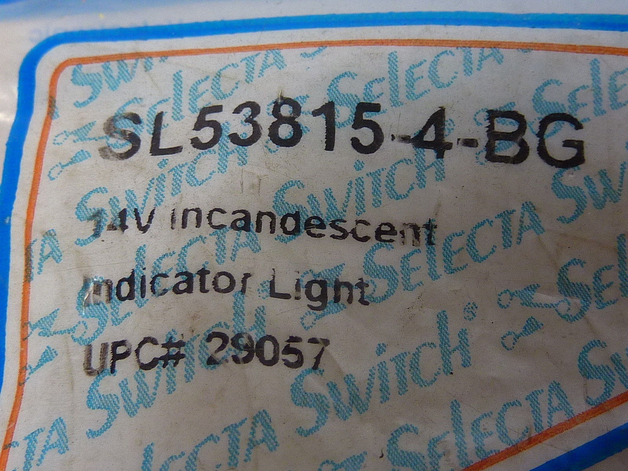 Selecta Switch SL53815-4-BG Incandescent Indicator 14V ! NEW !