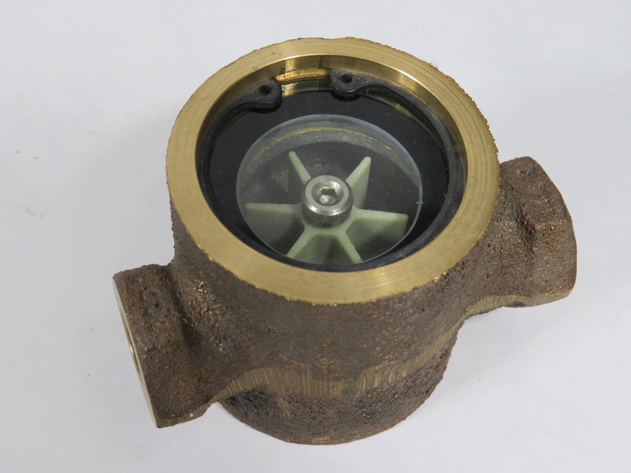 Generic Sight Flow Indicator Single Window w/ Propeller 1/4" NPT NEW