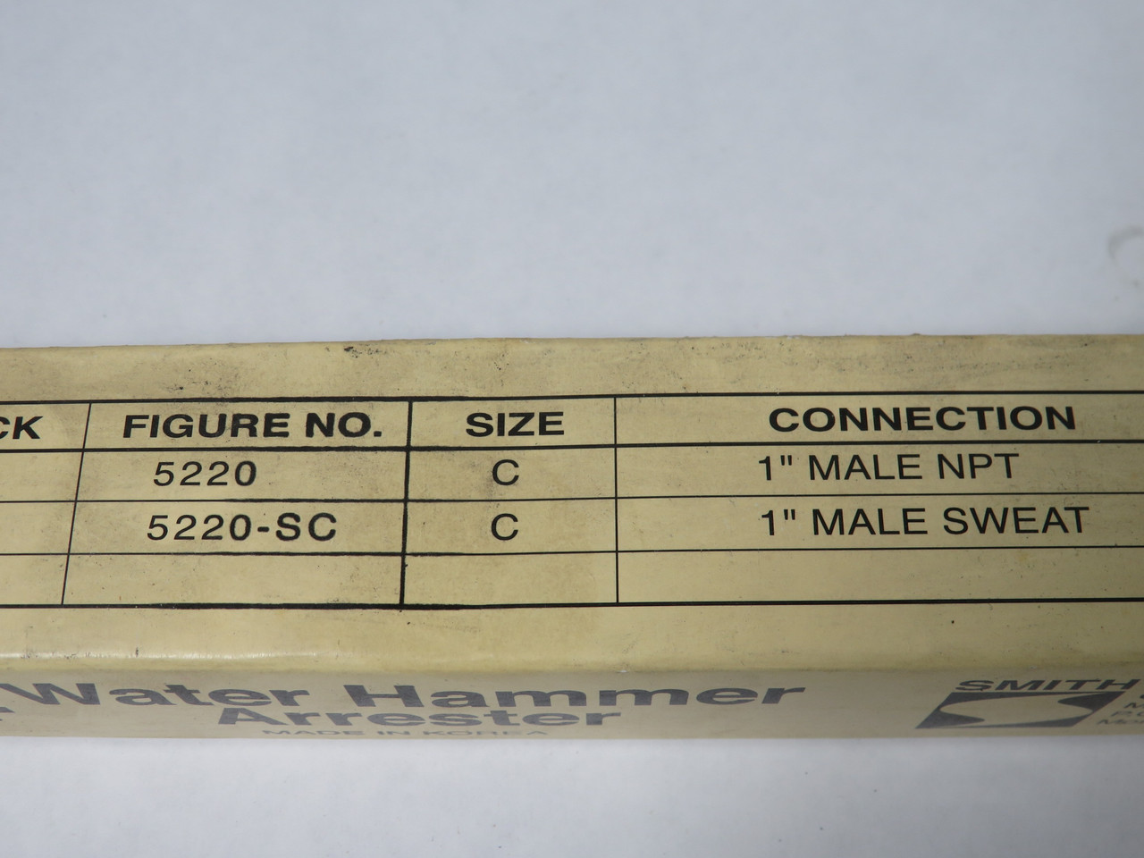 Jay R. Smith 5220 Water Hammer Arrester 1" NPT 350psi BOX DAMAGE NEW